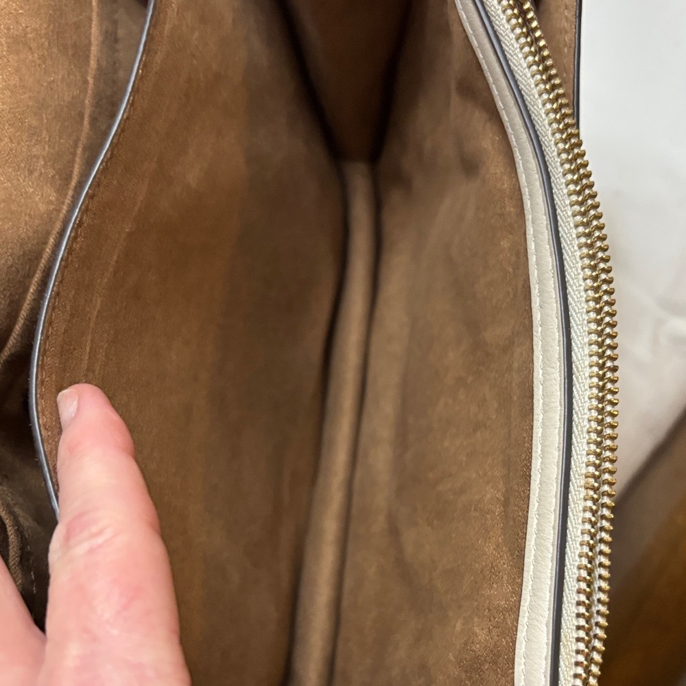Coach Cream and Brown Crossbody Bag - Picture 8 of 13
